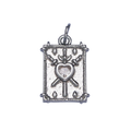 Silver Three of Swords Charm