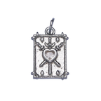 Silver Three of Swords Charm