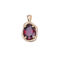 Gold Red Gemstone
