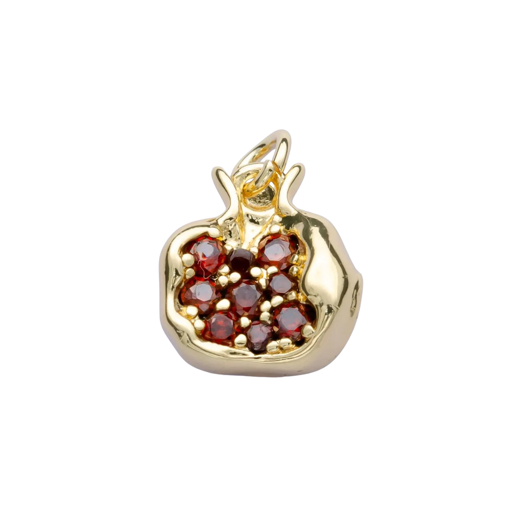 Gold Pomegranate Charm