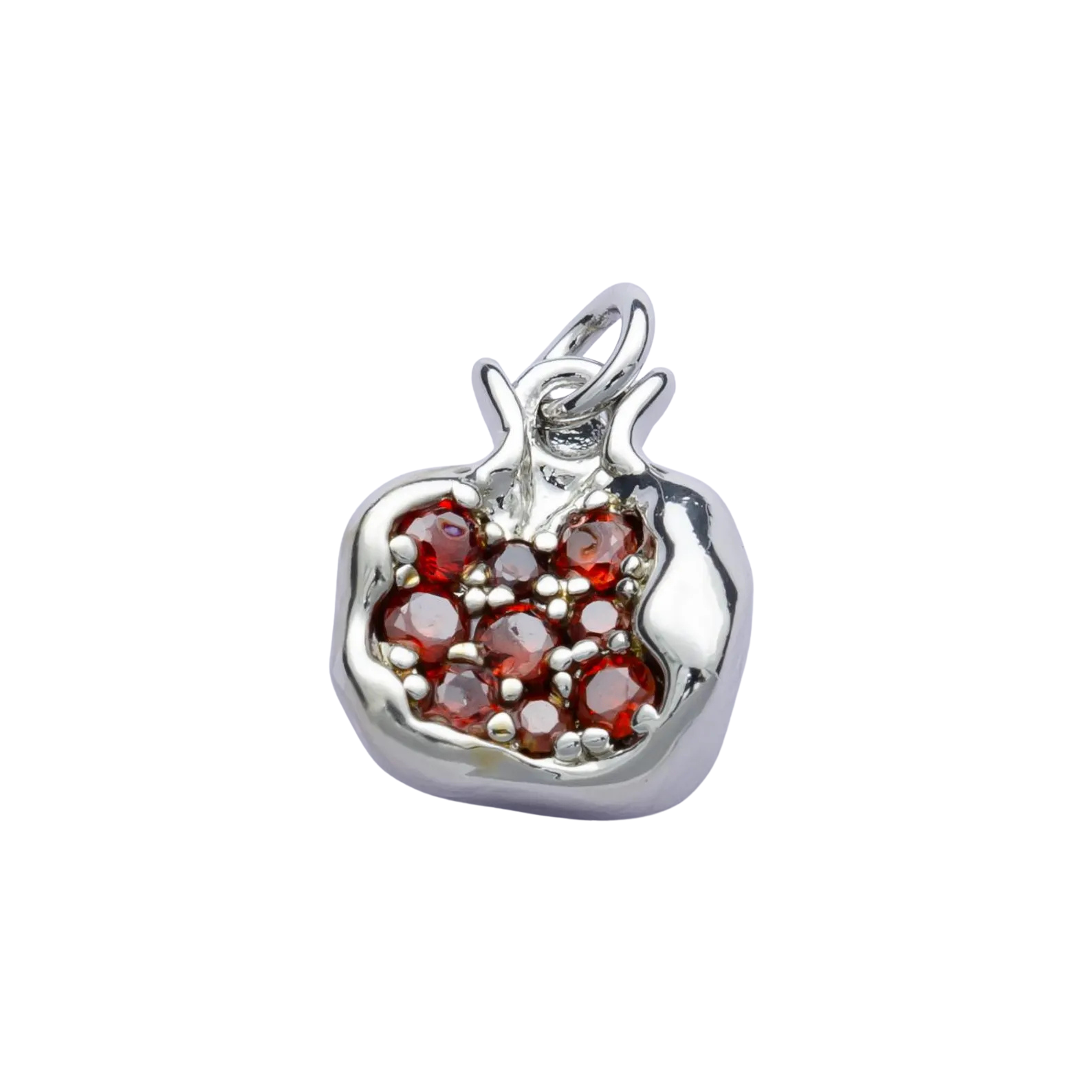 Silver Pomegranate Charm