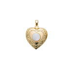 Gold Moon Pearl Locket