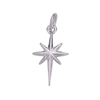 Silver North Star Charm