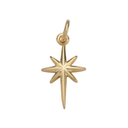 Gold North Star Charm