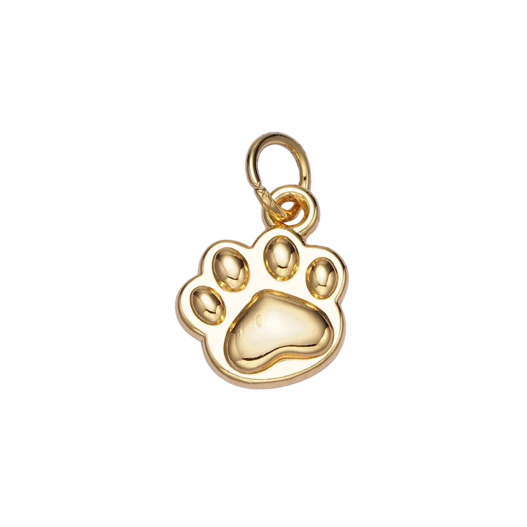 Gold Paw Charm