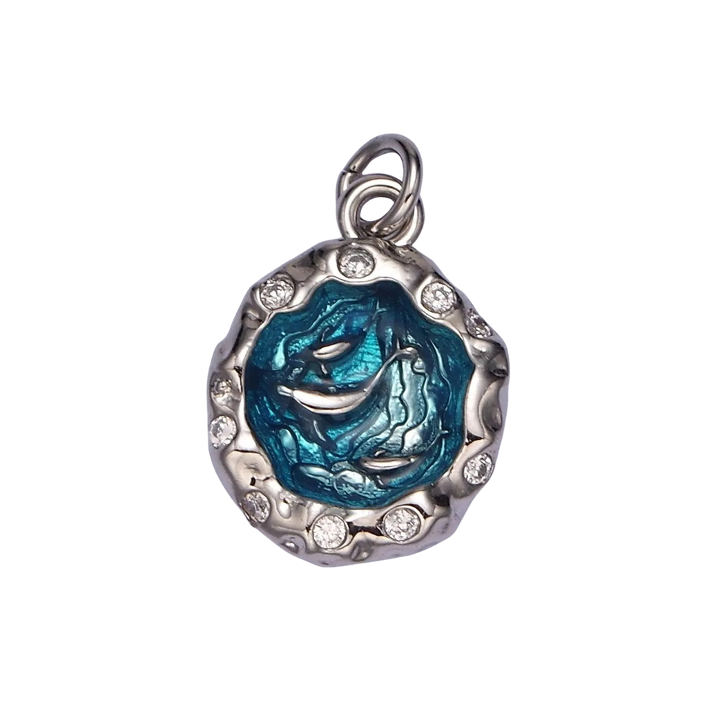 Silver Dolphin Lagoon Charm