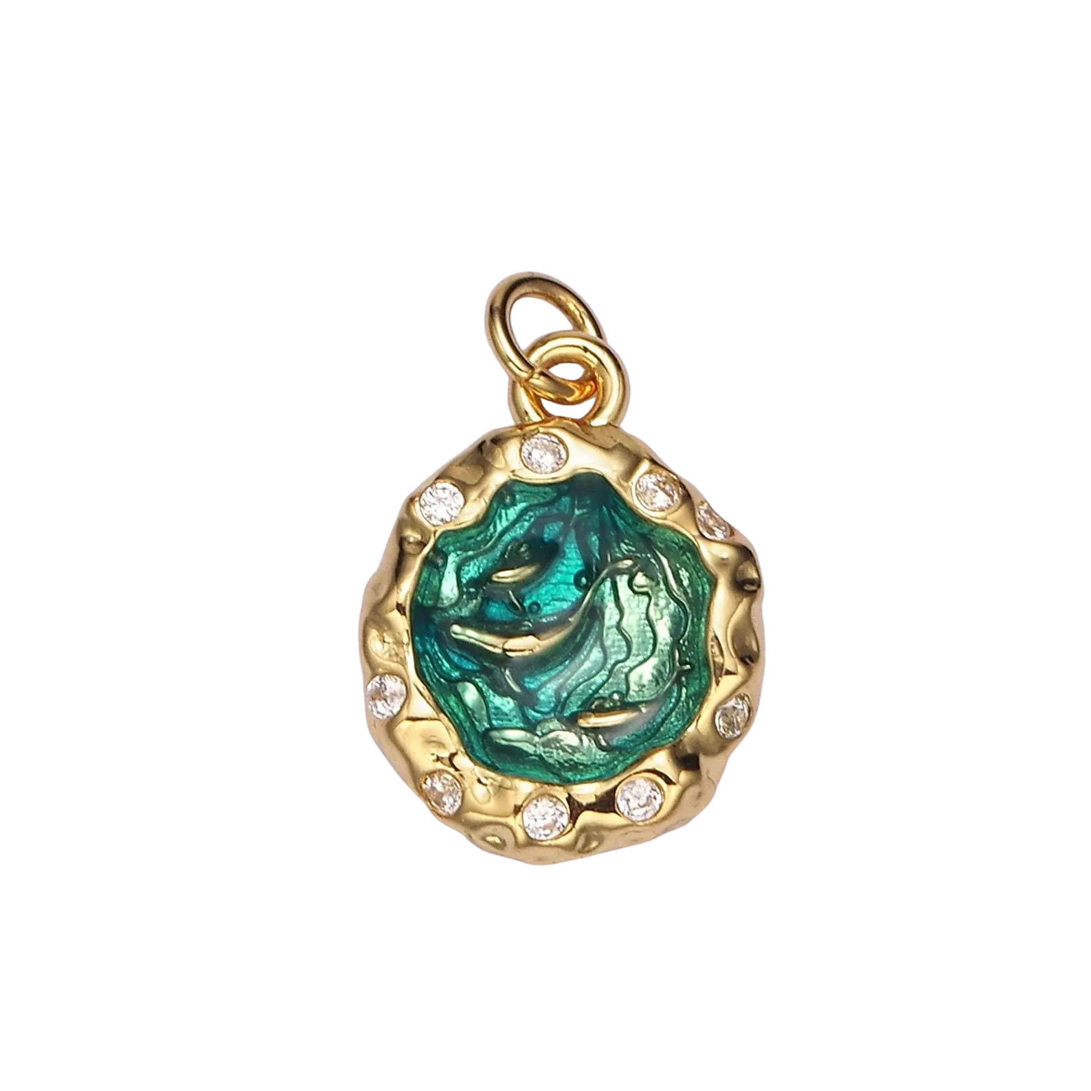 Gold Dolphin Lagoon Charm