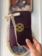 Rose Filigree ✦ A6 Trifold Bow