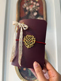 Lattice Crest ✦ A6 Trifold Bow