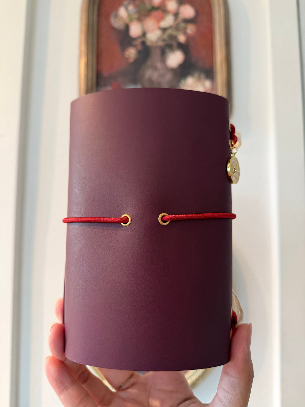 Lattice Crest ✦ A6 Trifold Bow