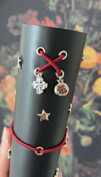Silver Red Gem ✦ A6 Trifold Star