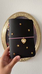 Moon Heart Locket ✦ A6 Trifold Star