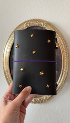 Gold Purple Gem ✦ A6 Trifold Star