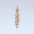 Long Marquis Gemstone Charm