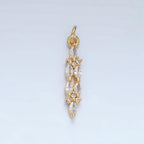 Long Marquis Gemstone Charm