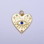 Gold Gemstone Evil Eye Charm