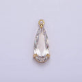 Large Gold Teardrop Charm