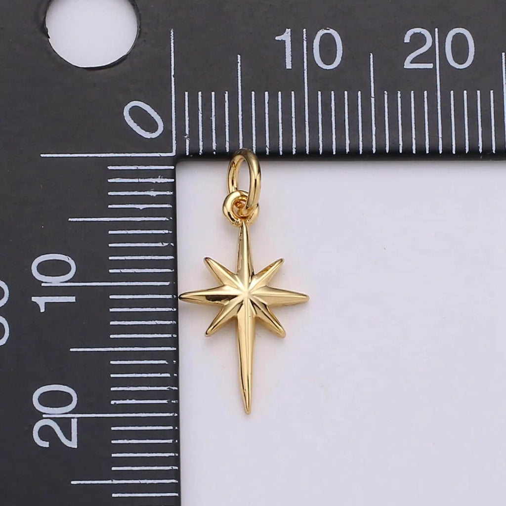 Silver North Star Charm