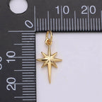 Silver North Star Charm