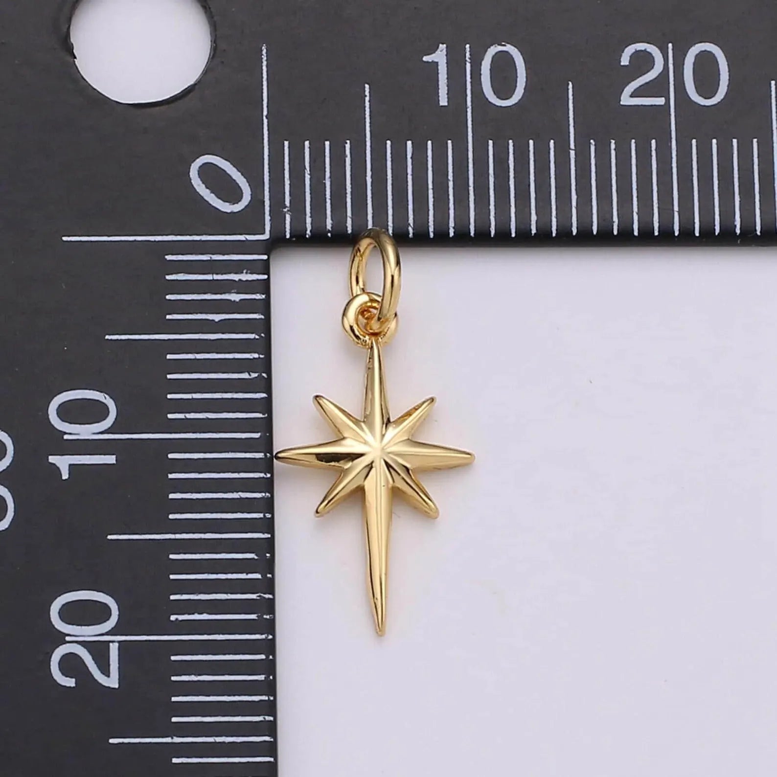 Silver North Star Charm