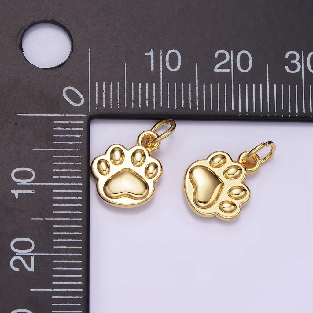 Silver Paw Charm