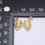 Gold Monstera Charm