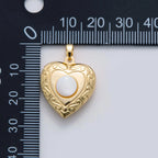 Gold Moon Pearl Locket