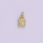 Mini Gold Luggage Charm