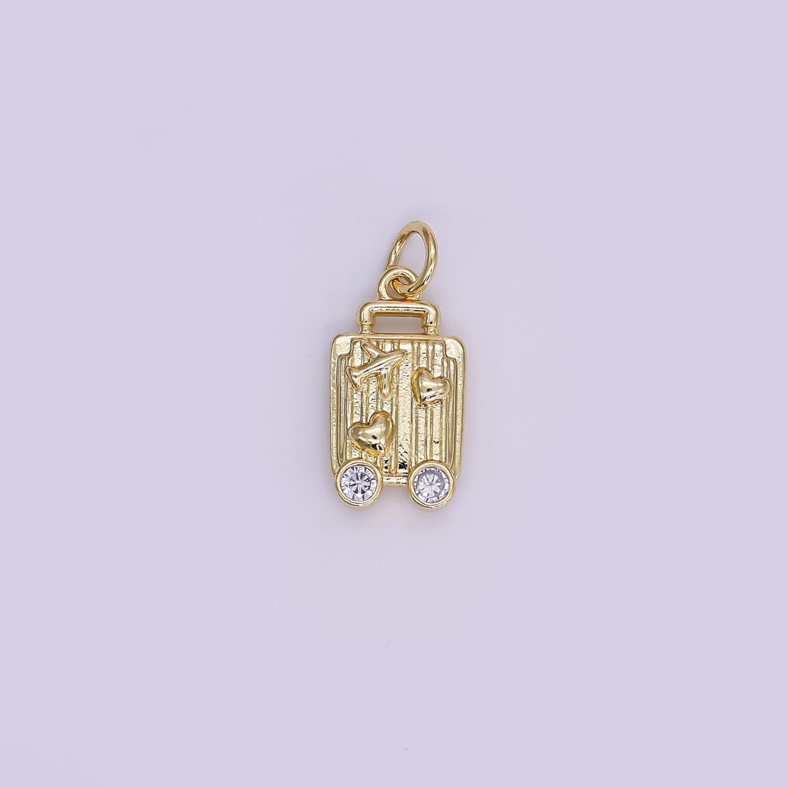 Mini Gold Luggage Charm