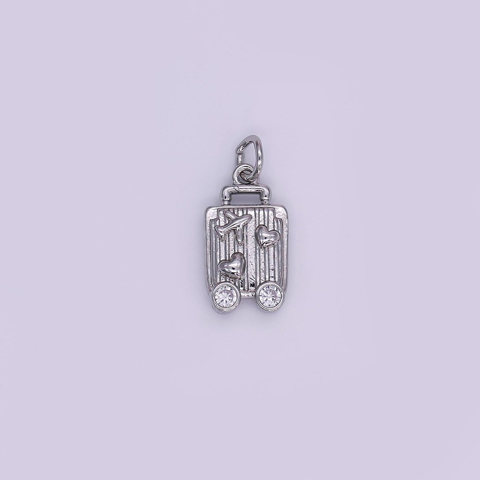 Mini Silver Luggage Charm