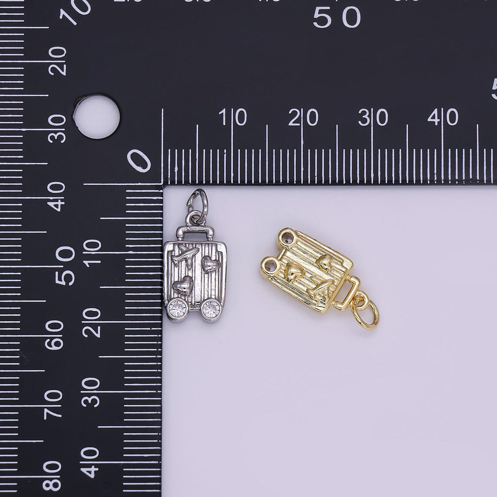 Mini Gold Luggage Charm