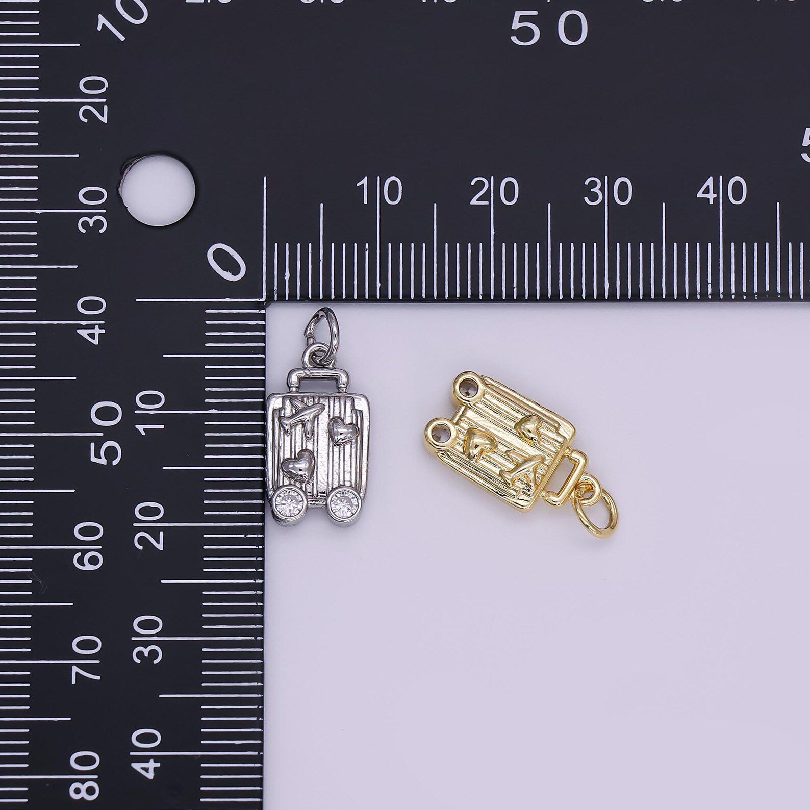 Mini Gold Luggage Charm