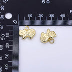 Engraved Cat Charm