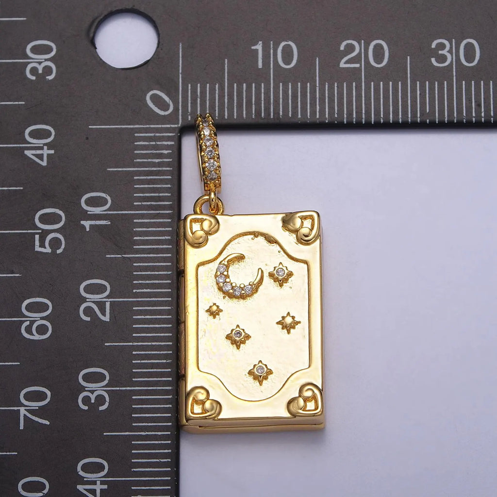 Moon Book Locket