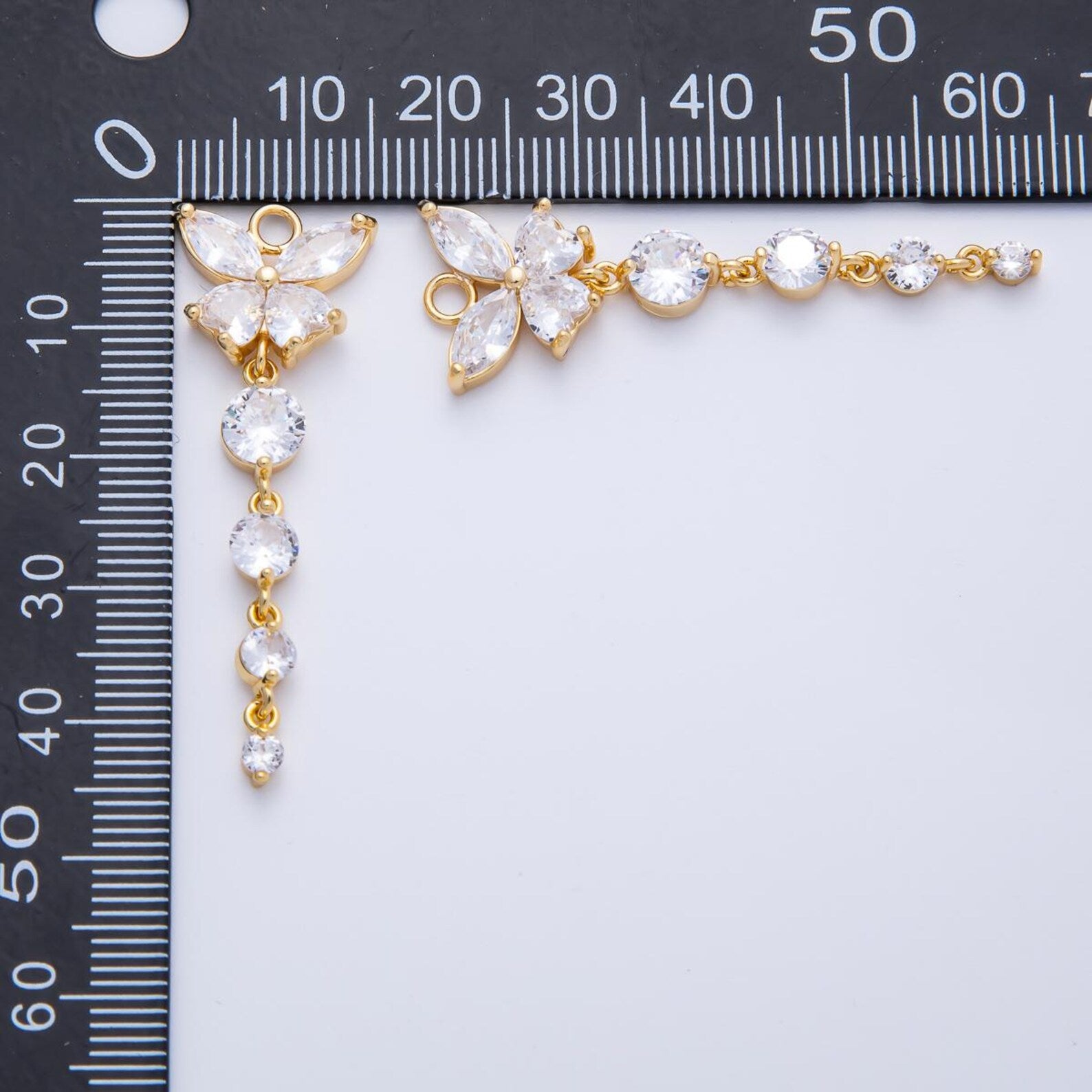 Butterfly Drop Cubic Zirconia