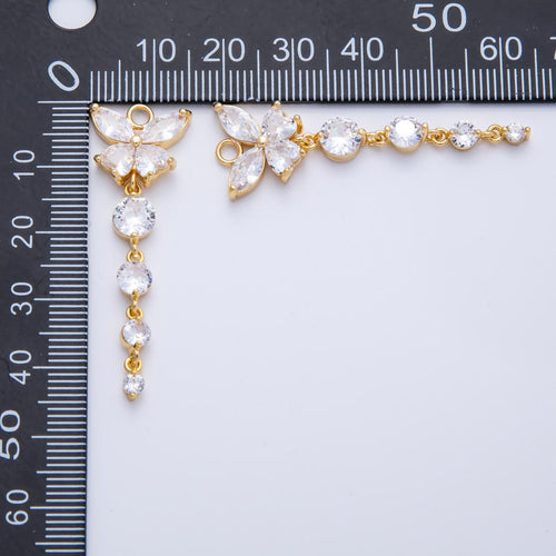 Butterfly Drop Cubic Zirconia