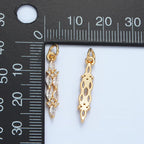 Long Marquis Gemstone Charm